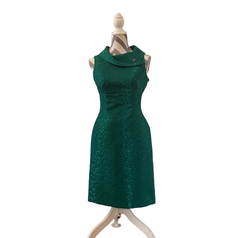 Tahari Green Cocktail Dress on Queenly